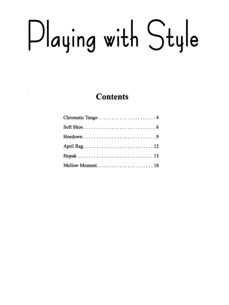 Playing with Style - Violin Duets