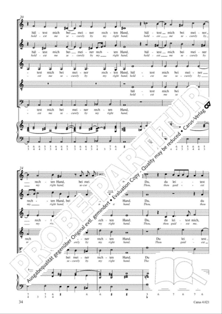 Schein: Israelsbrunnlein. Fontana d'Israel. Complete edition Choir scores gallery preview page 41