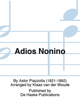 Book cover for Adiós Nonino