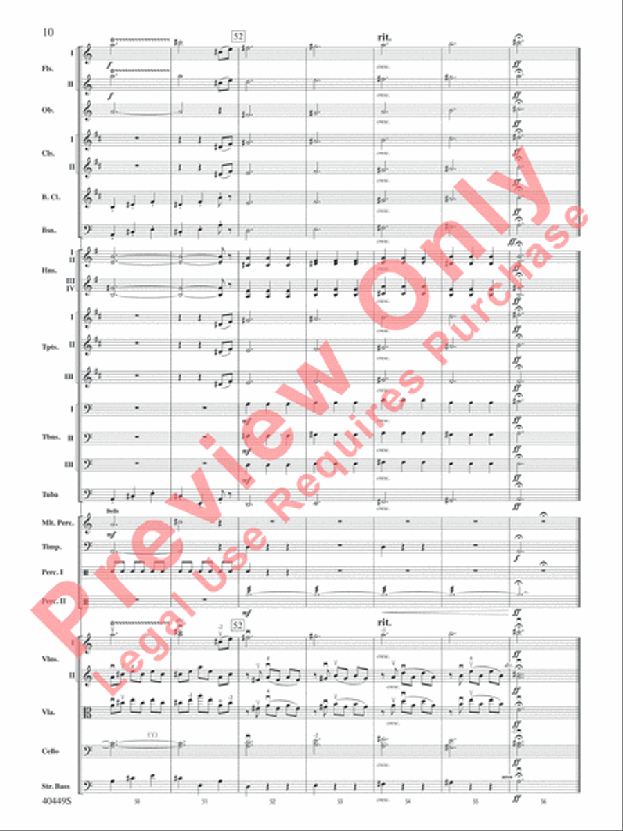 The Hobbit: An Unexpected Journey, Suite from Full Orchestra scores gallery preview page 11