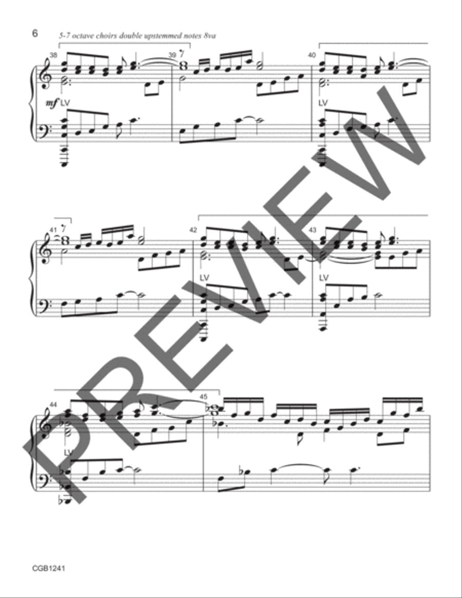 Thundersnow (3-7 octaves) by Cathy Moklebust Handbell Choir - Sheet Music page 6