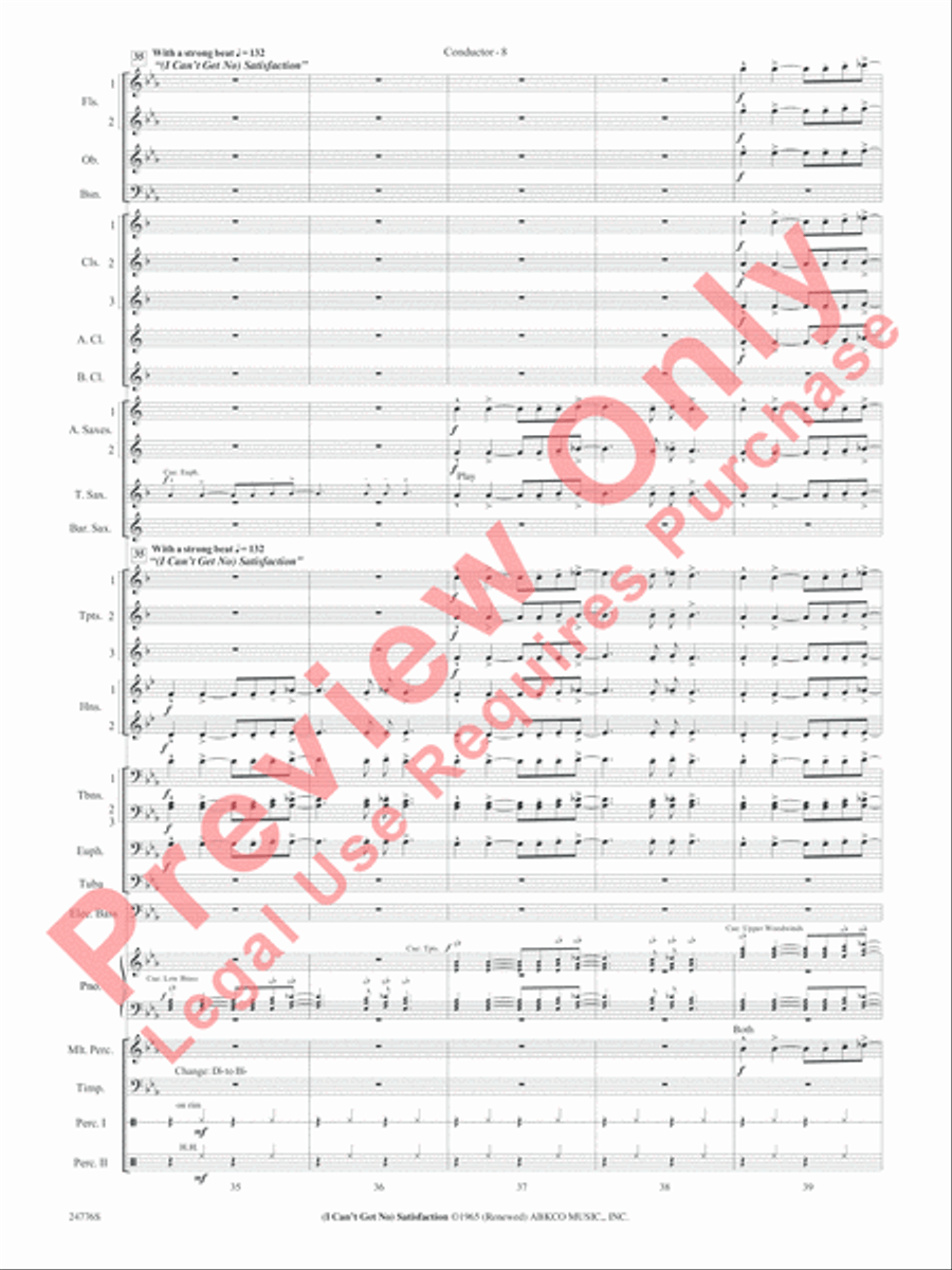 Rolling Stones: The Music Tour Concert Band scores gallery preview page 11