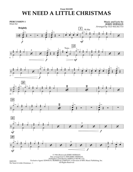 We Need a Little Christmas (from "Mame") - Percussion 1