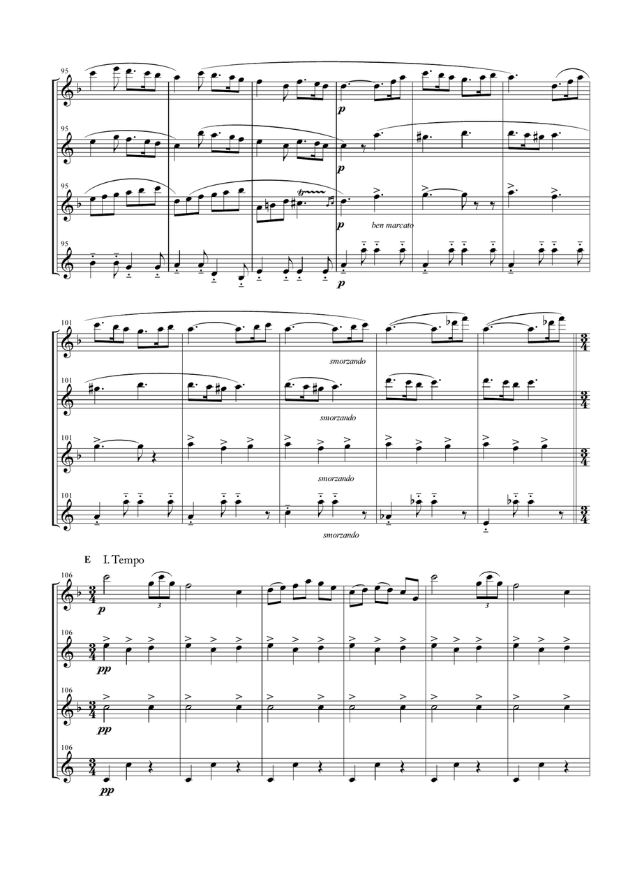 Carillon from "L'Arlesienne Suite No. 1" for Saxophone Quartet image number null