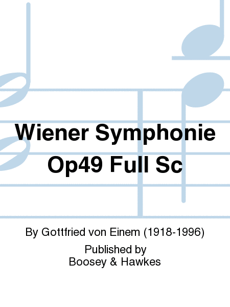 Wiener Symphonie Op49 Full Sc