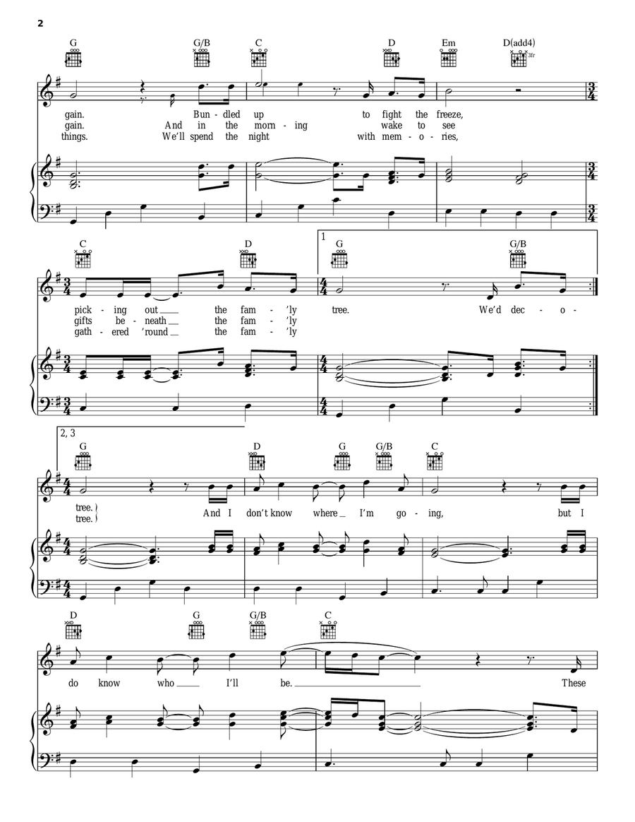 Family Tree Acoustic Guitar scores gallery preview page 2