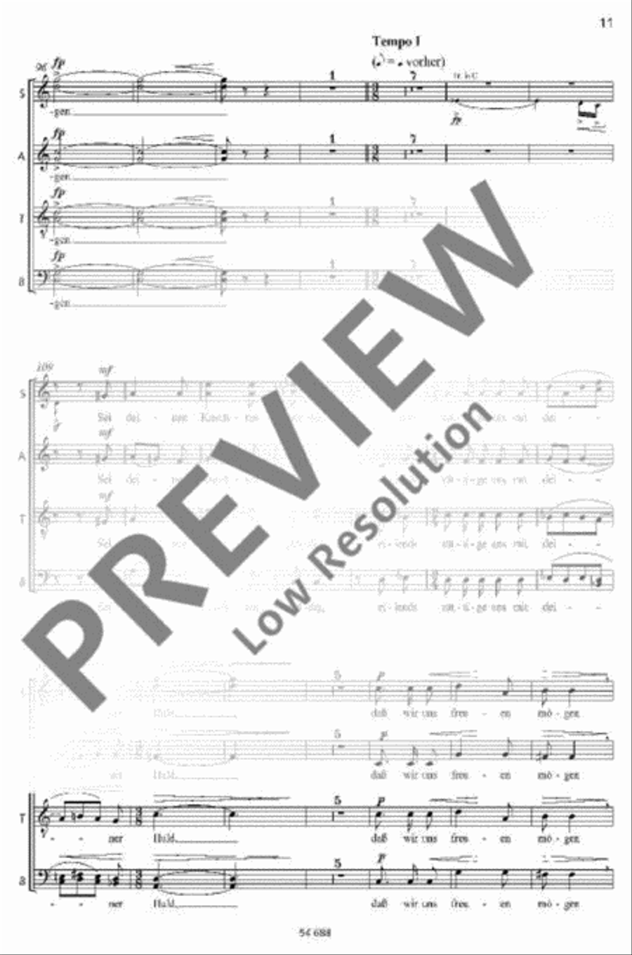 Dem König der Ewigkeit Mixed Choir scores gallery preview page 8