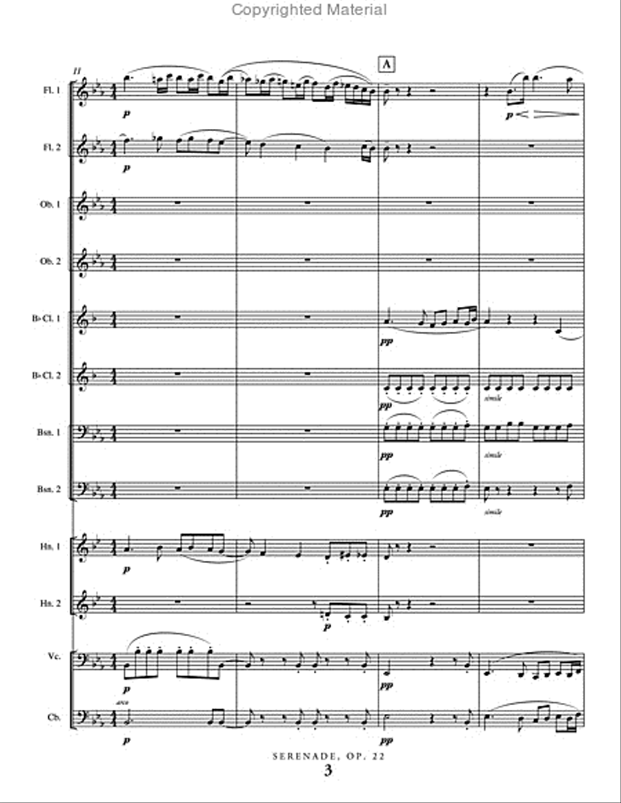 Serenade, Op. 22 Serenade, Op. 22 Concert Band scores gallery preview page 4