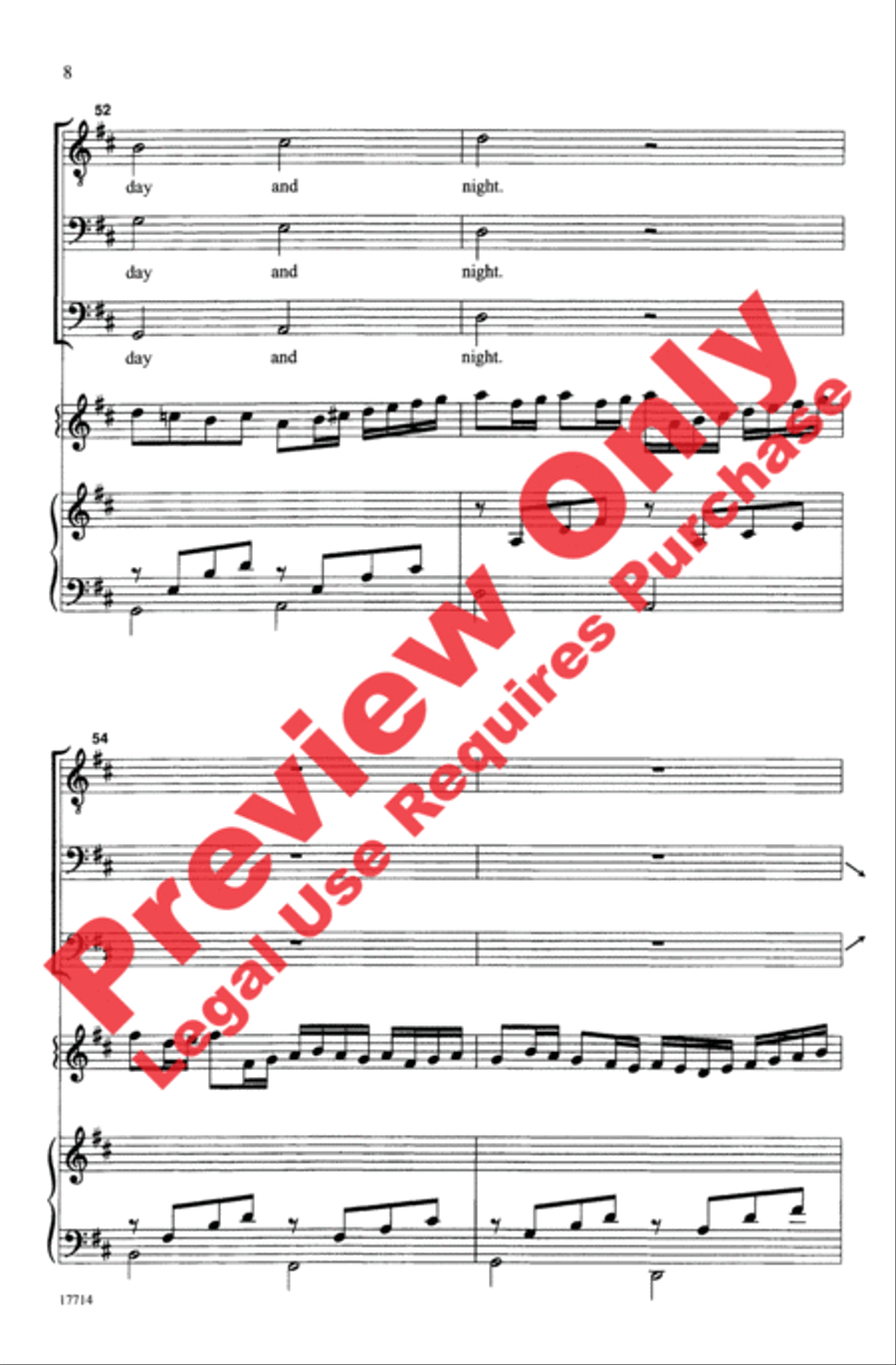 The First Noel / Pachelbel's Canon Men's Choir scores gallery preview page 8