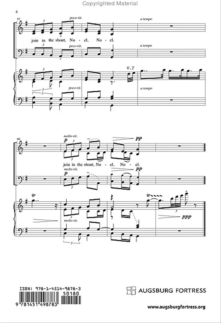 Carol of the Birds 3-Part scores gallery preview page 9