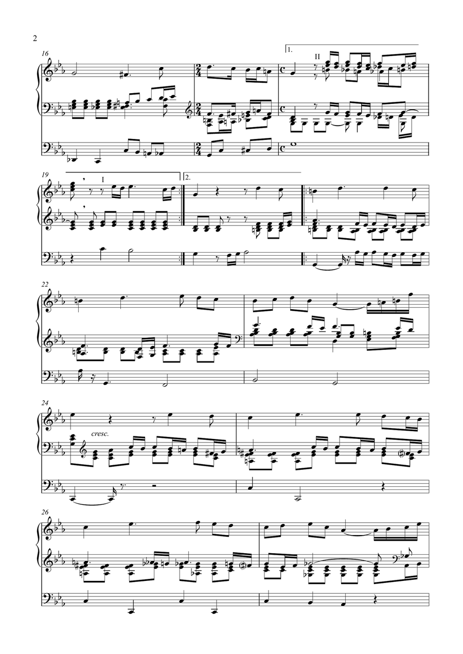 Organ: Vocalise (Op.34, No.14) - Rachmaninoff Organ Solo - Digital Sheet Music page 2