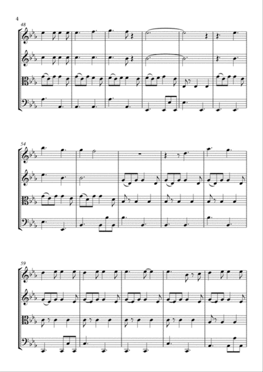 Before You Go String Quartet scores gallery preview page 4
