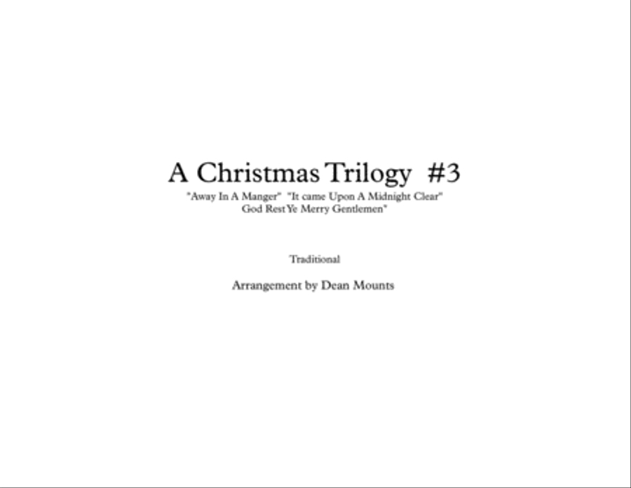 A Christmas Trilogy #3 (Brass Quintet) Brass Quintet scores gallery preview page 1