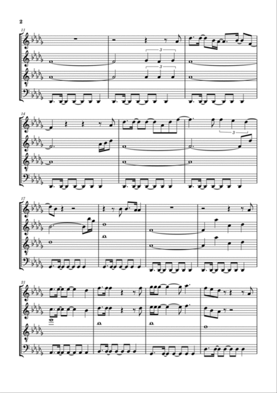 I Thank God Woodwind Quartet scores gallery preview page 3