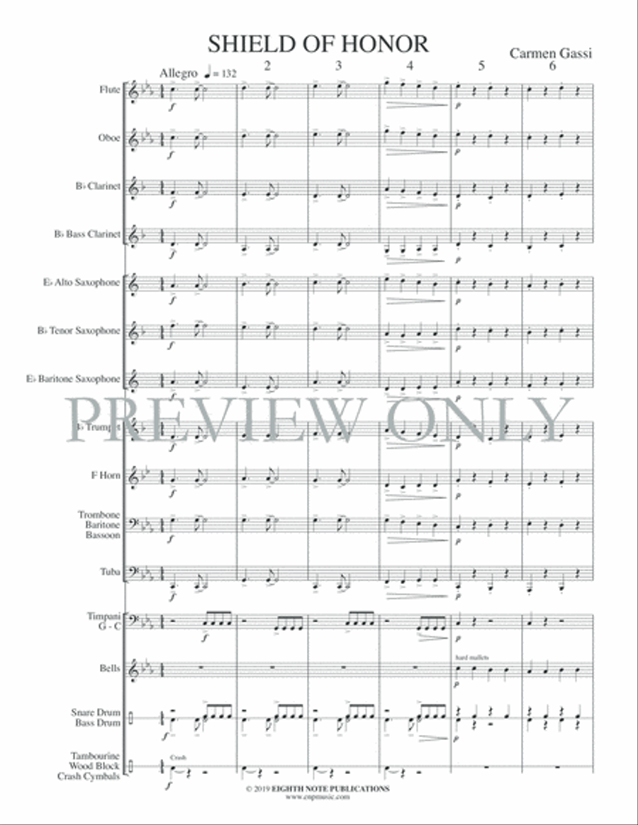 Shield of Honor Concert Band scores gallery preview page 4