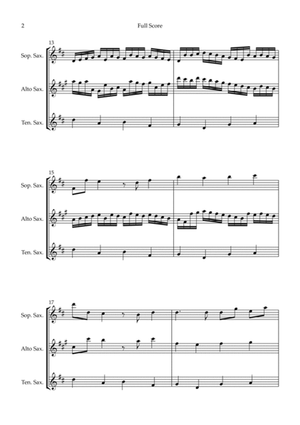 Canon - Johann Pachelbel (Wedding/Reduced Version) for Saxophone Trio image number null