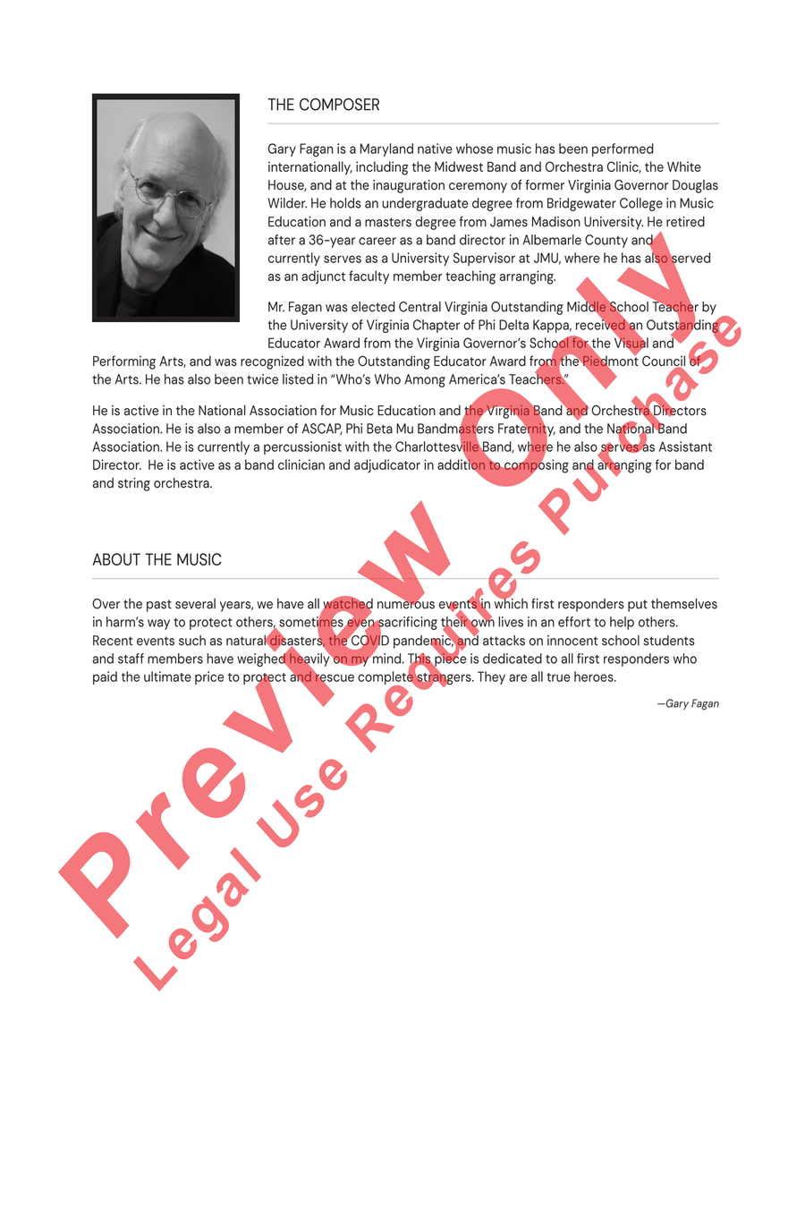 Eulogy for the Fallen Eulogy for the Fallen Concert Band scores gallery preview page 2