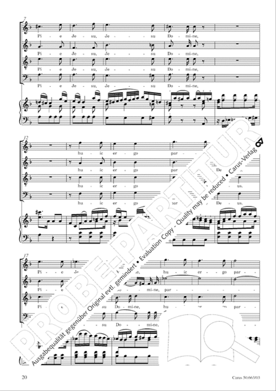 Requiem 4-Part scores gallery preview page 21