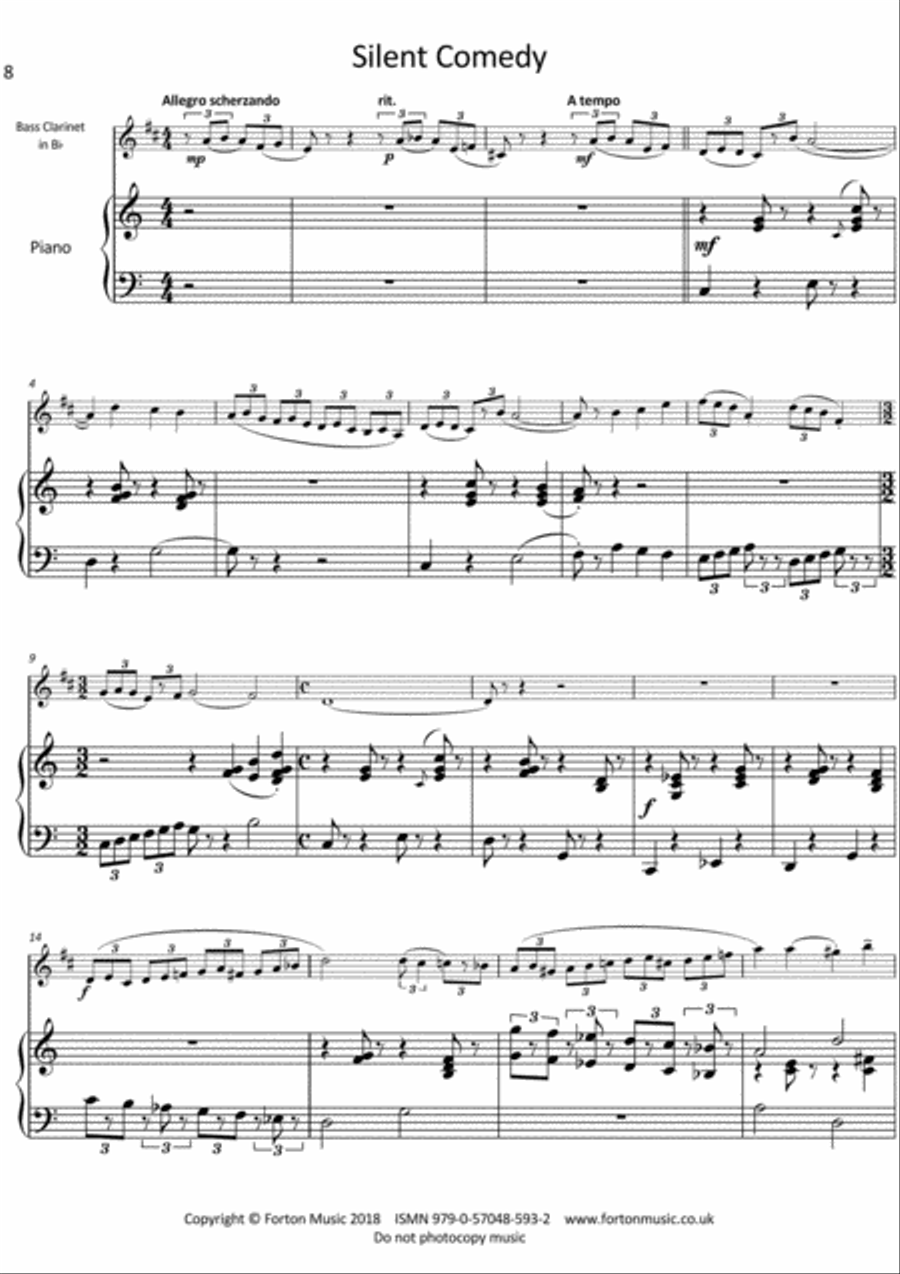 Cinematic Sketches Bass Clarinet scores gallery preview page 3