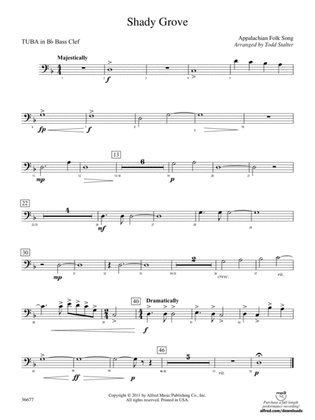 Shady Grove: (wp) B-flat Tuba B.C.