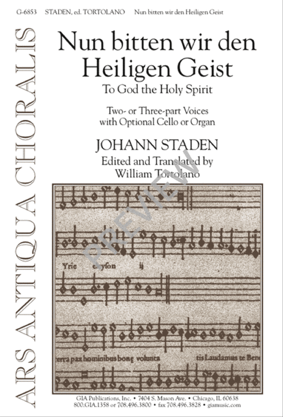 Nun bitten wir den Heiligen Geist 3-Part scores gallery preview page 1