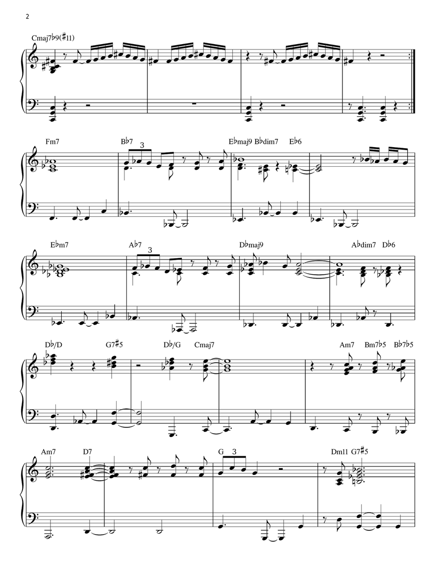 Un Poco Loco Piano Solo scores gallery preview page 2