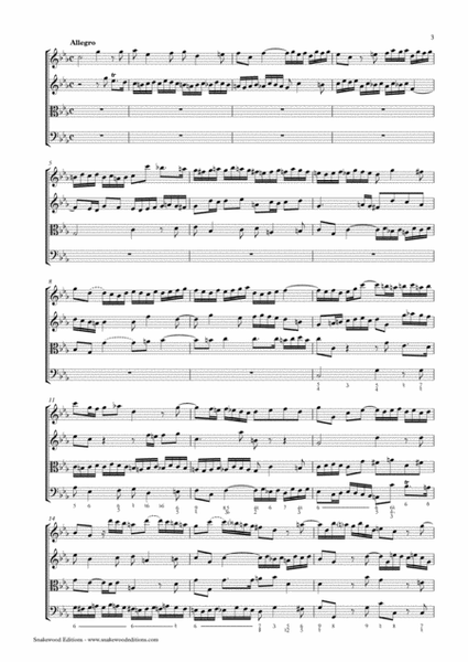 Goldberg – Sonata for 2 violins, viola and continuo in C minor