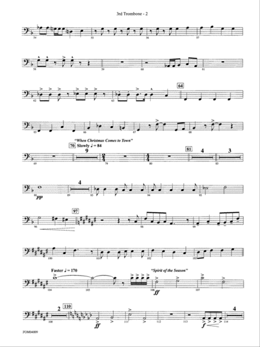 The Polar Express, Concert Suite from: 3rd Trombone Full Orchestra scores gallery preview page 2