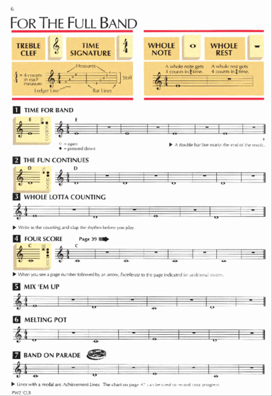 Standard of Excellence Enhanced Book 1, Bass Clarinet Concert Band Methods scores gallery preview page 2