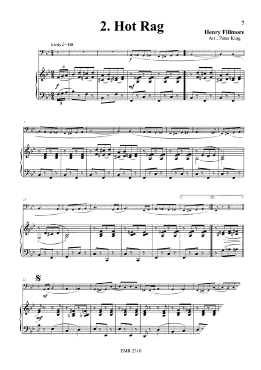 15 Rags Bass Trombone scores gallery preview page 4