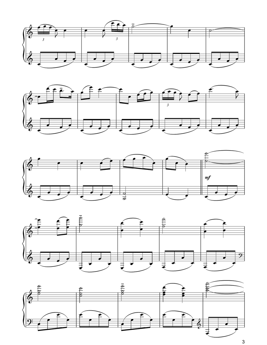 The Park On Piano (from Finding Neverland) Piano Solo scores gallery preview page 3