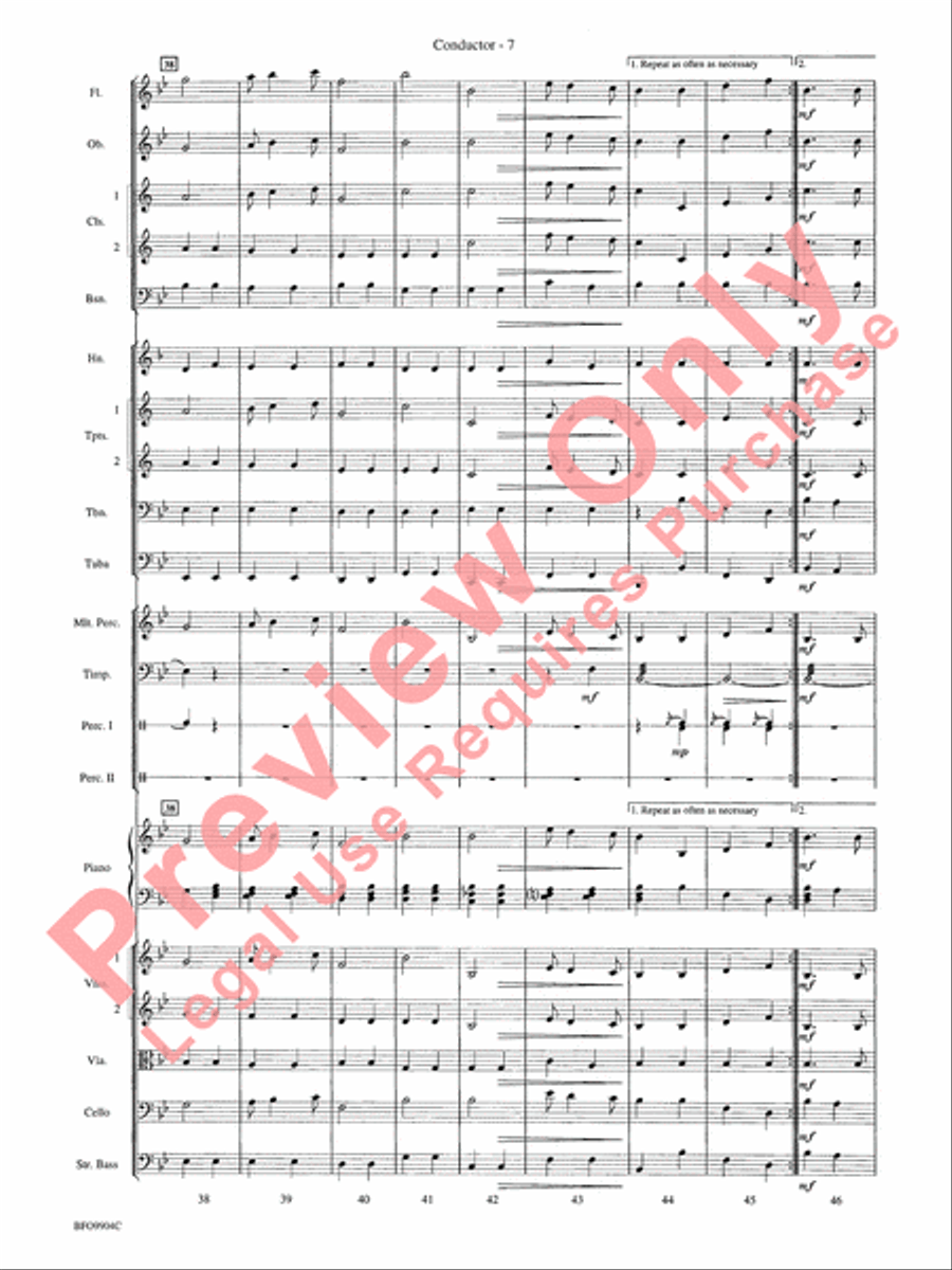 Commencement Suite Full Orchestra scores gallery preview page 10