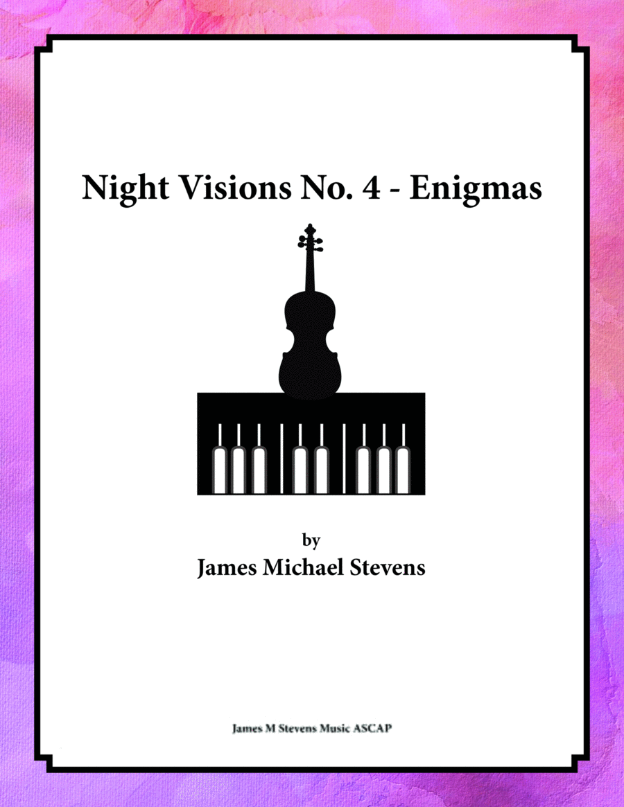Night Visions No. 4 - Enigmas - Cello & Piano Piano scores gallery preview page 1