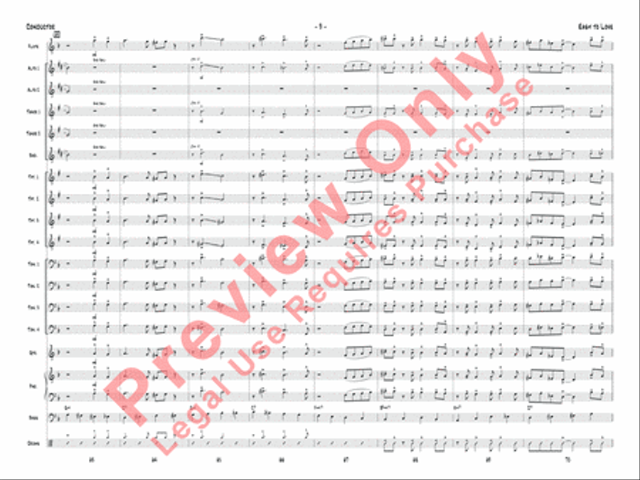 Easy to Love Jazz Ensemble scores gallery preview page 12