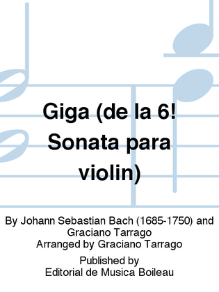 Giga (de la 6! Sonata para violin)