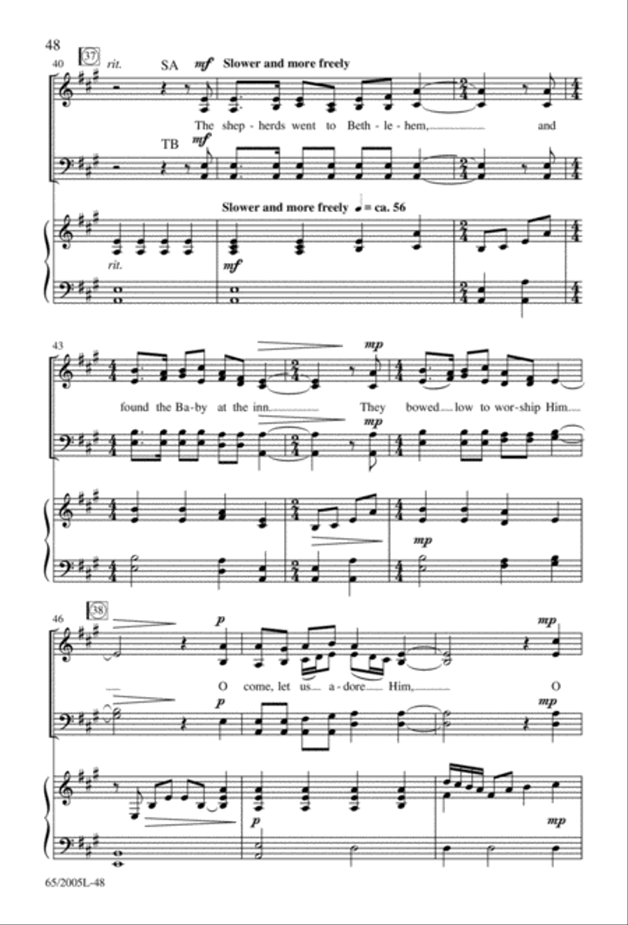 I Hear the Prophet Callin' 4-Part scores gallery preview page 49