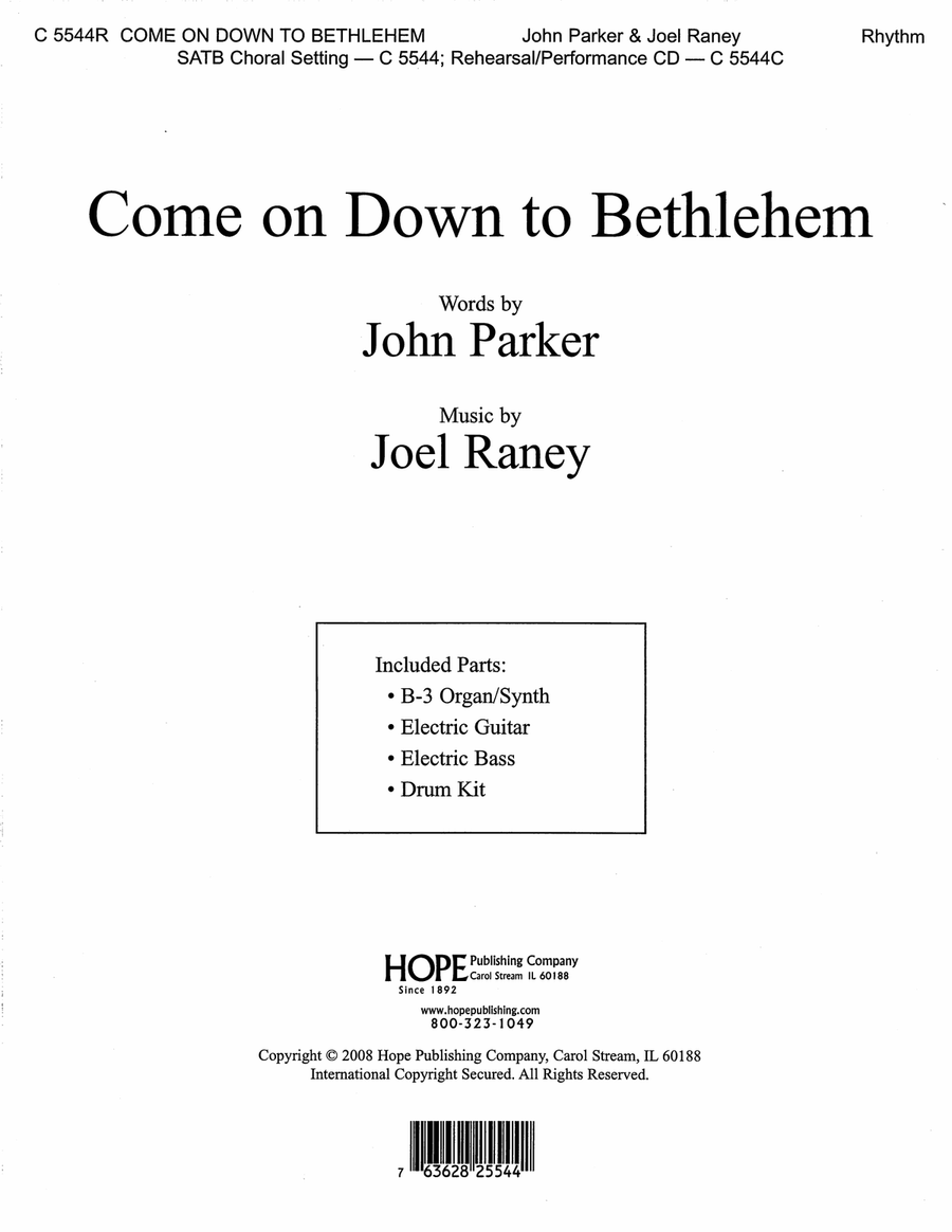 Come on Down to Bethlehem