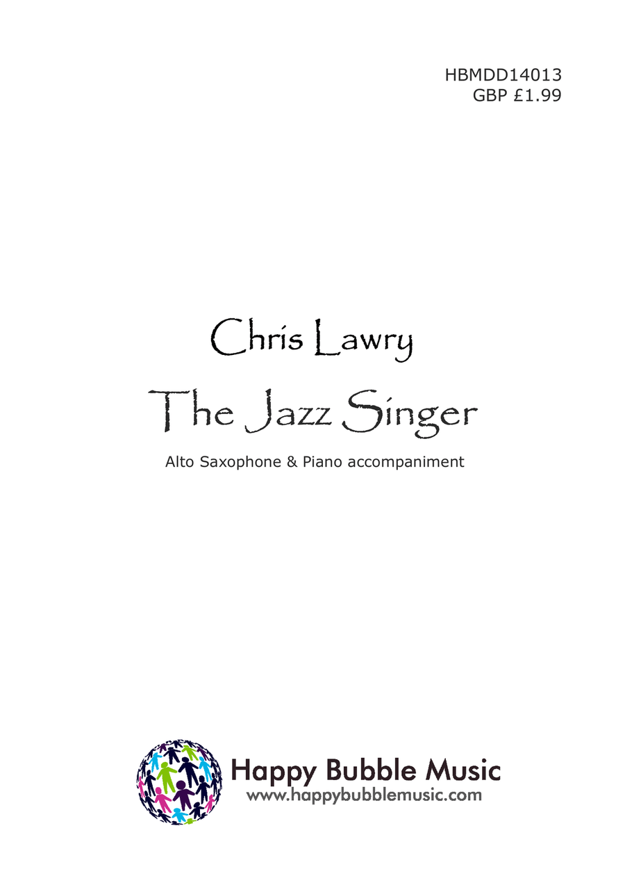The Jazz Singer - for Alto Saxophone & Piano (from Scenes from a Parisian Cafe) Alto Saxophone scores gallery preview page 1