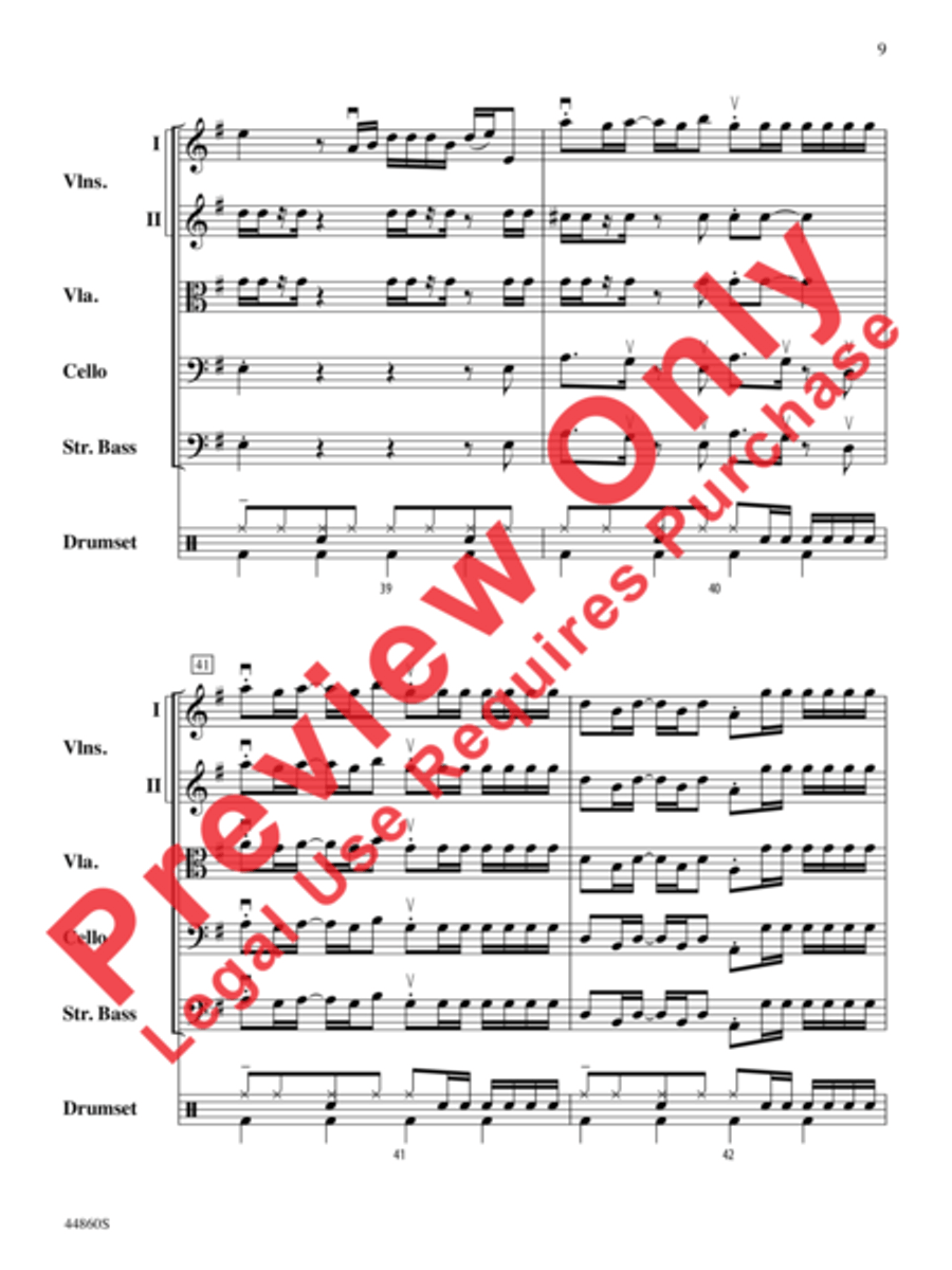 Uptown Funk String Orchestra scores gallery preview page 10