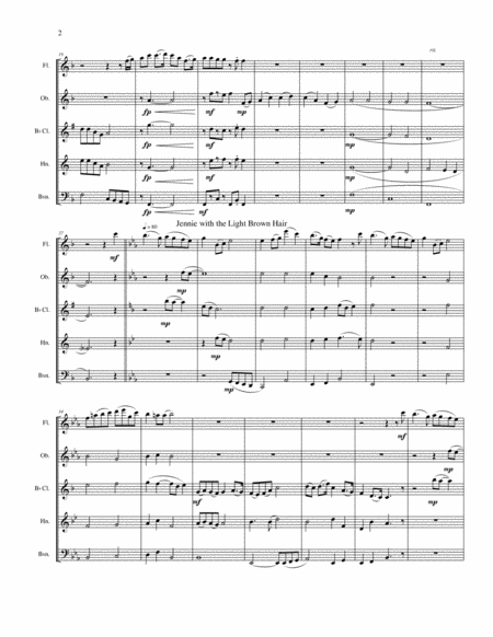 Stephen Foster Medley for Woodwind Quintet image number null