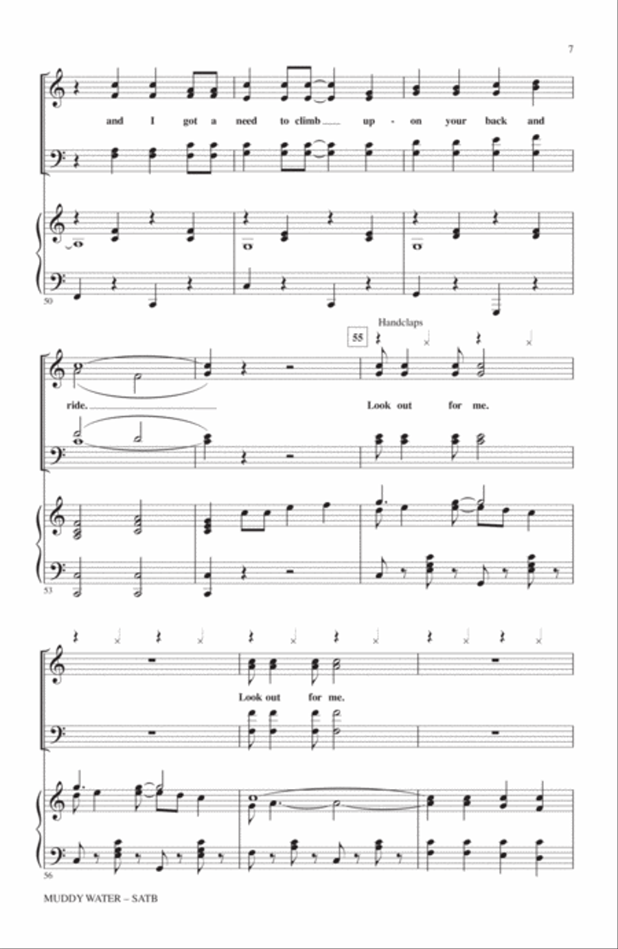 Muddy Water 4-Part scores gallery preview page 6
