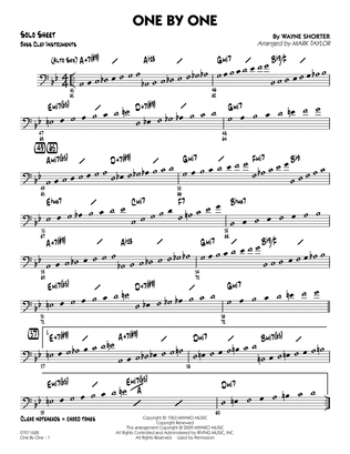 One by One - Bass Clef Solo Sheet