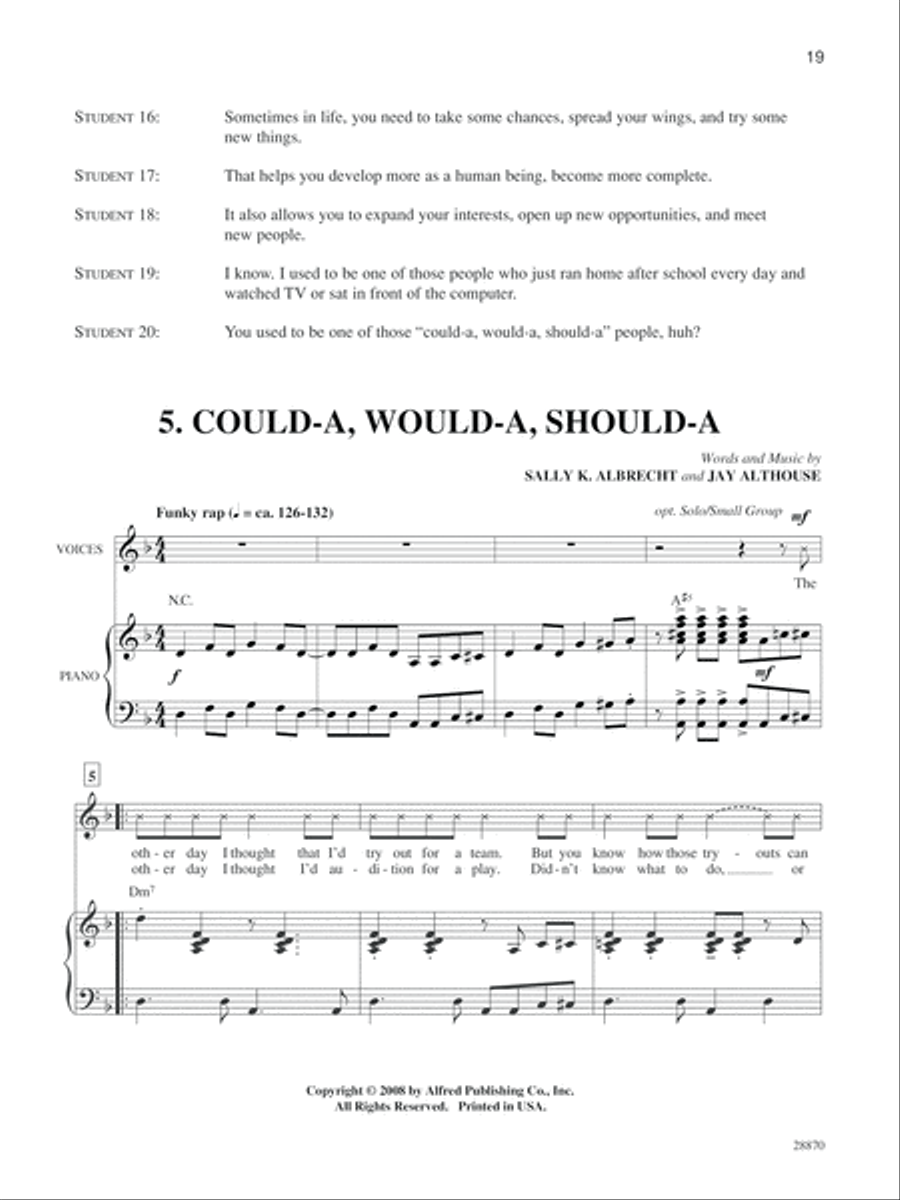 Movin' in the Right Direction! Voice scores gallery preview page 4
