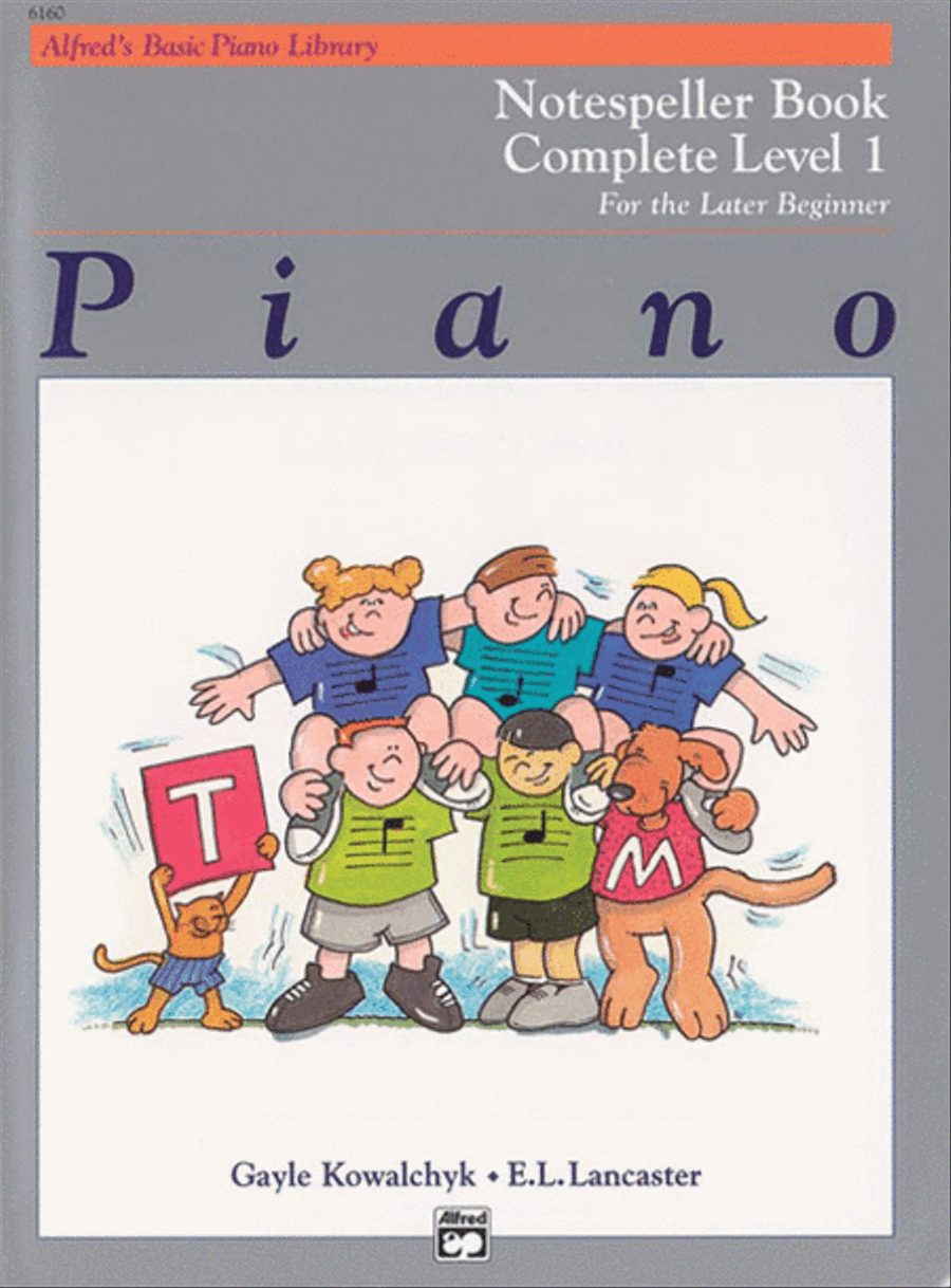 Book cover for Alfred's Basic Piano Library Notespeller Complete