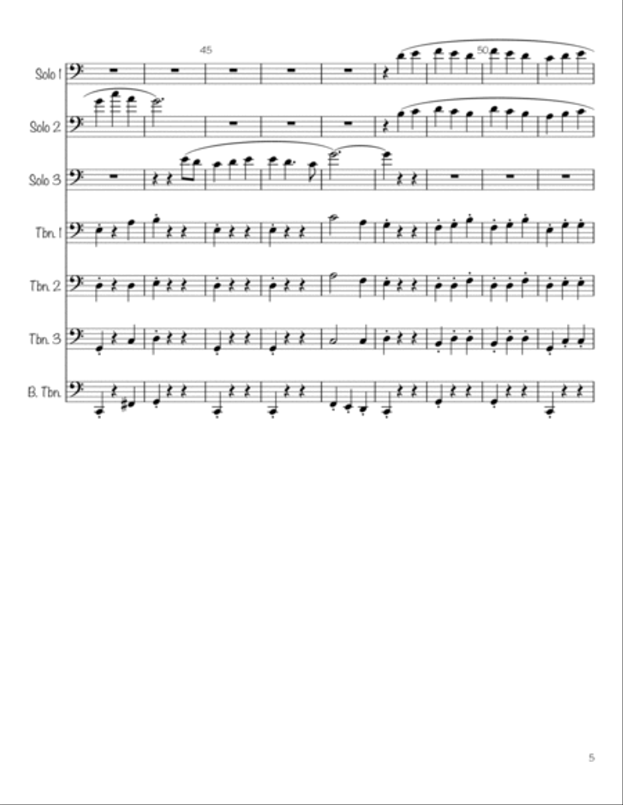 Irish Eyes Irish Eyes Brass Ensemble scores gallery preview page 5