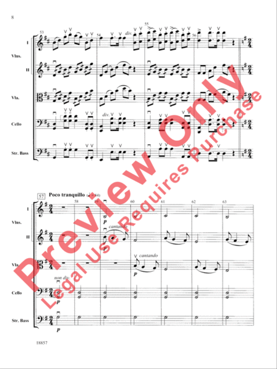 Wedding Day at Troldhaugen String Orchestra scores gallery preview page 9
