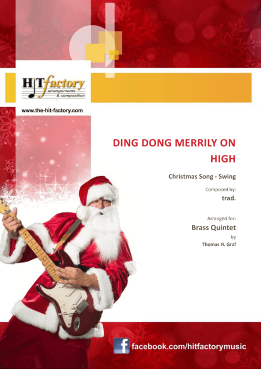 Ding dong merrily on high - Swing - Brass Quintet Brass Quintet scores gallery preview page 1