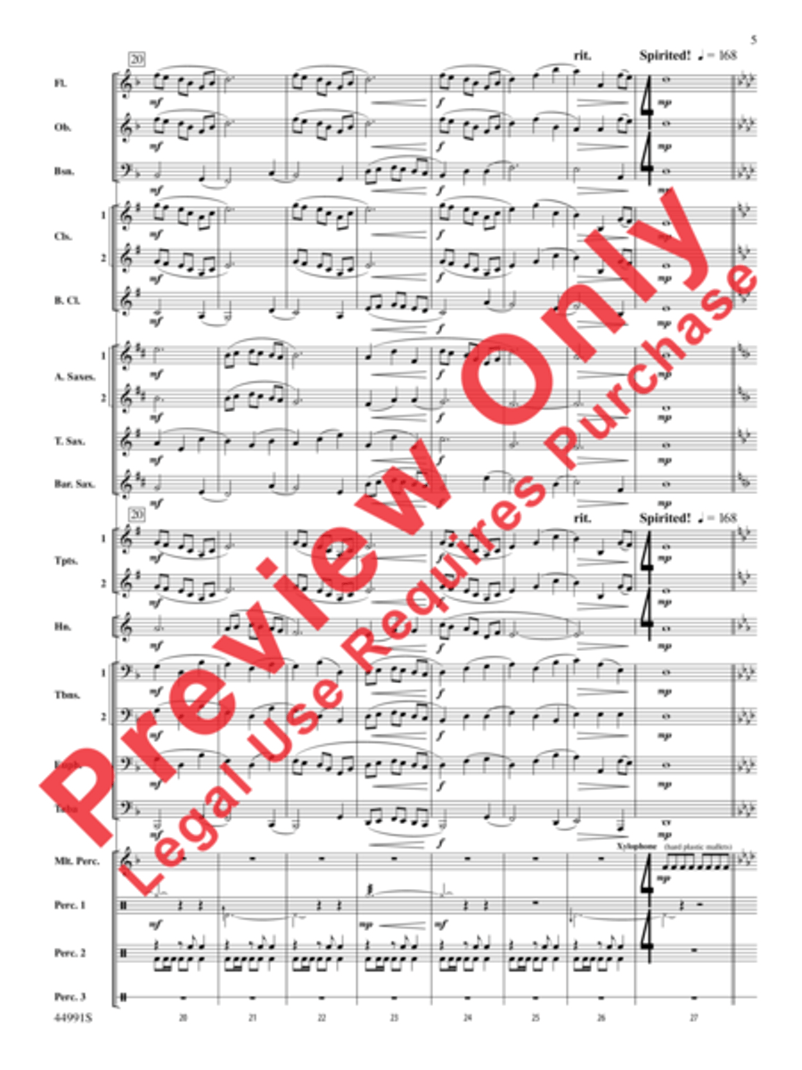 Amazonia Concert Band scores gallery preview page 6