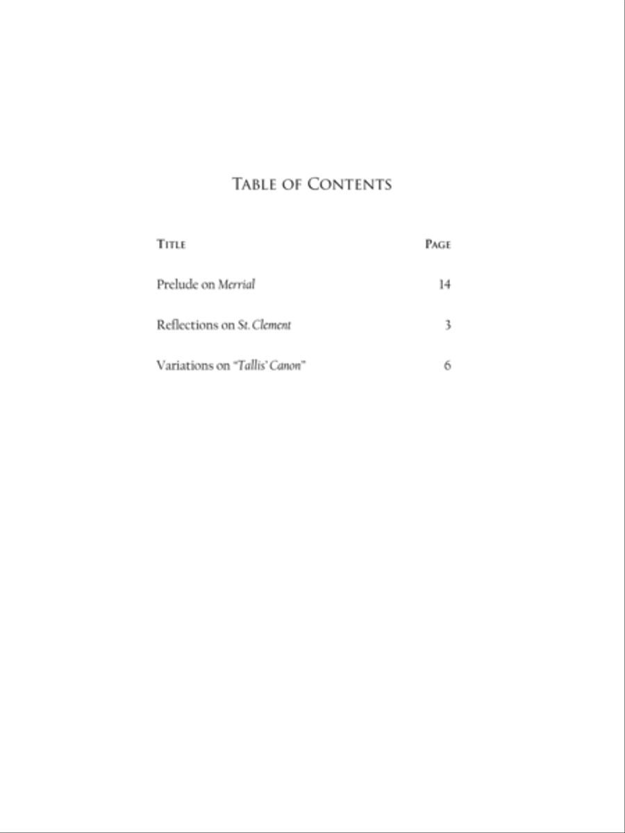 Three Hymns for the Evening (Organ Solo) Organ scores gallery preview page 2