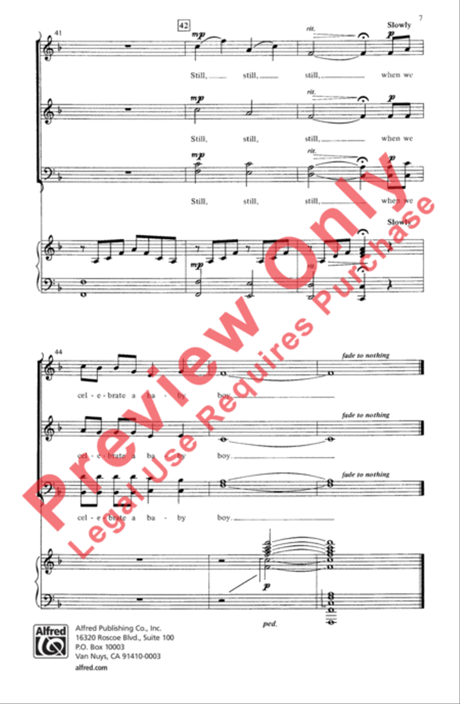 Still a Bach Christmas 4-Part scores gallery preview page 7